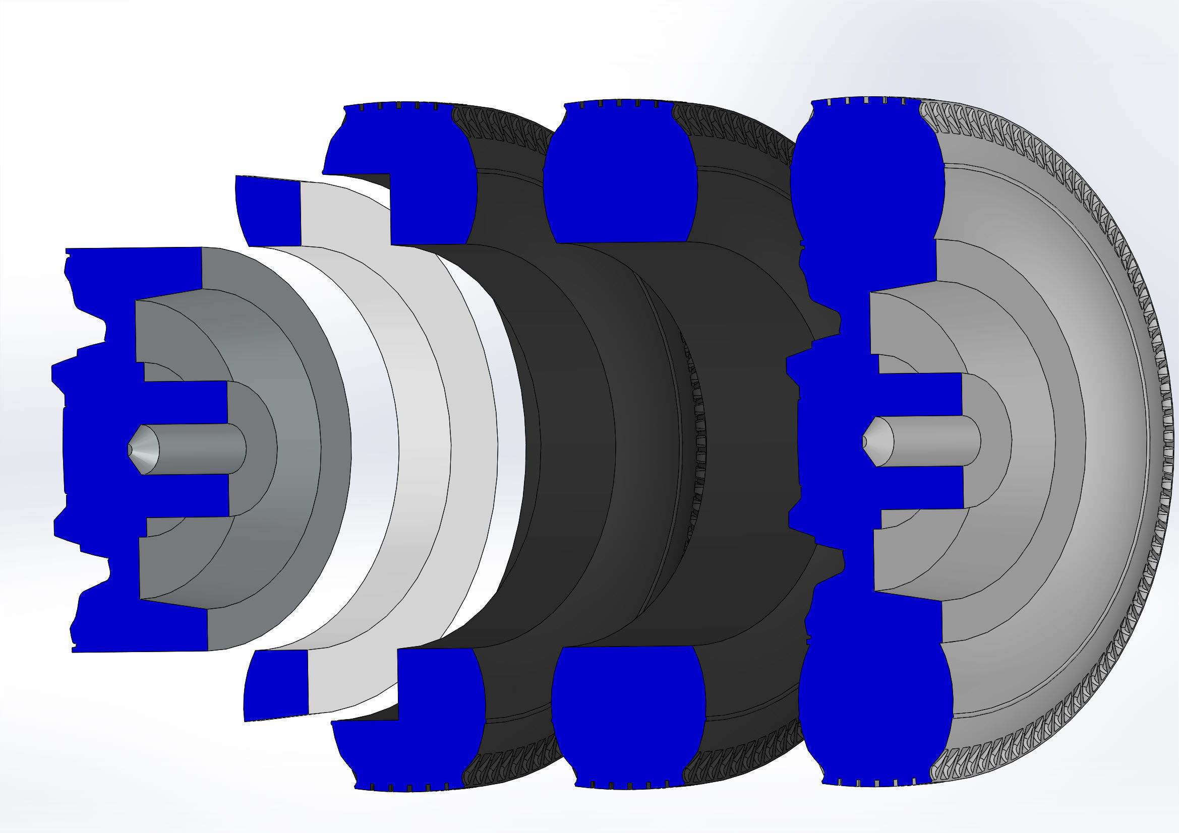 Wheels Caddy 1956 for scale model 3D print model_12