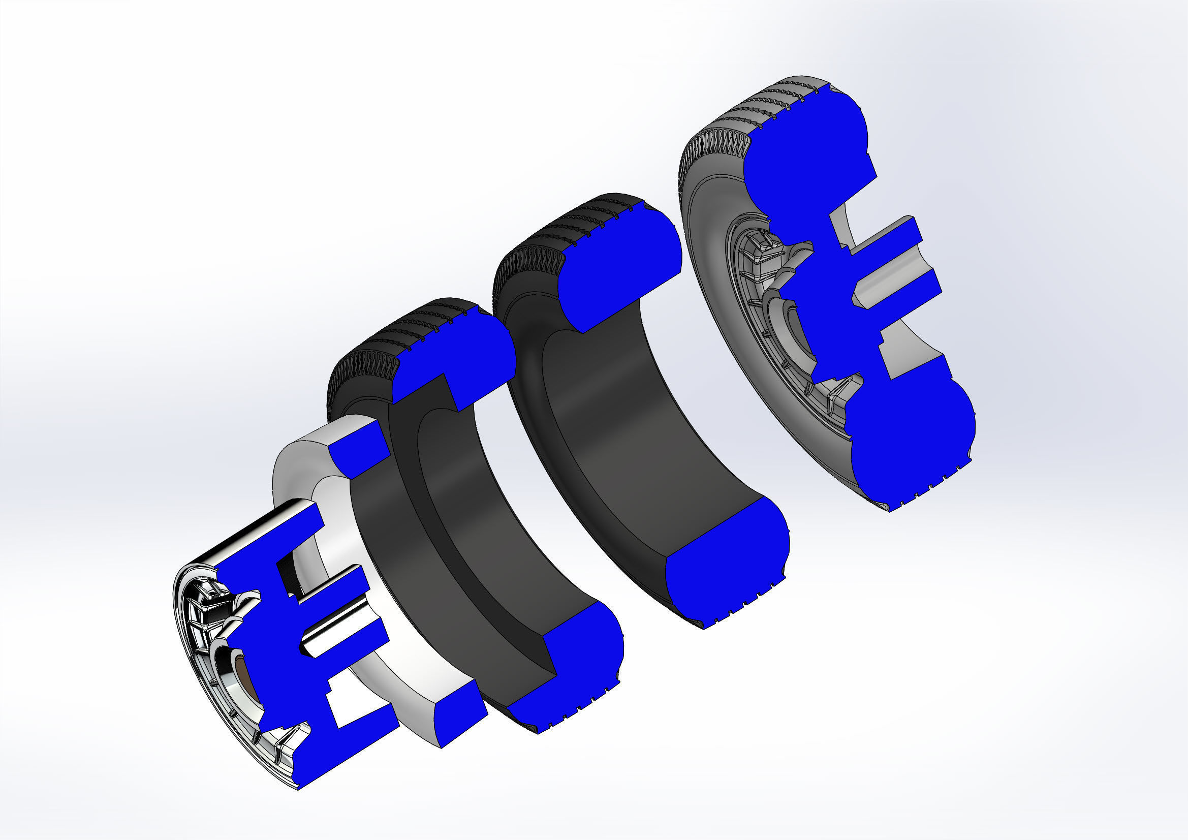 Wheels Caddy 1956 for scale model 3D print model_10