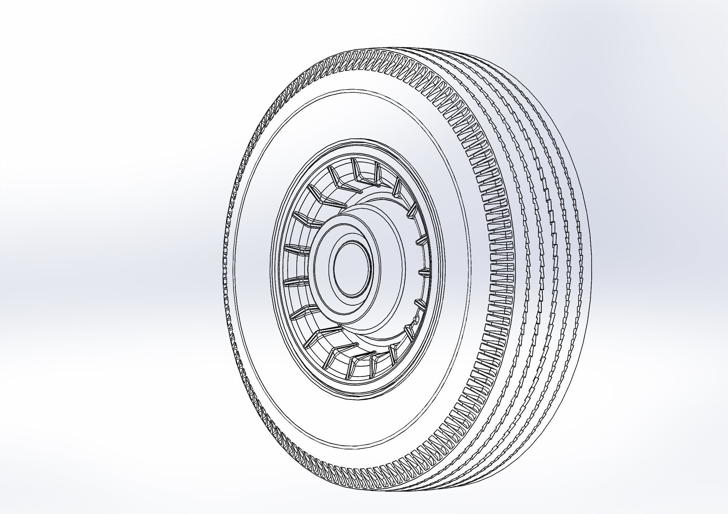 Wheels Caddy 1956 for scale model 3D print model_2