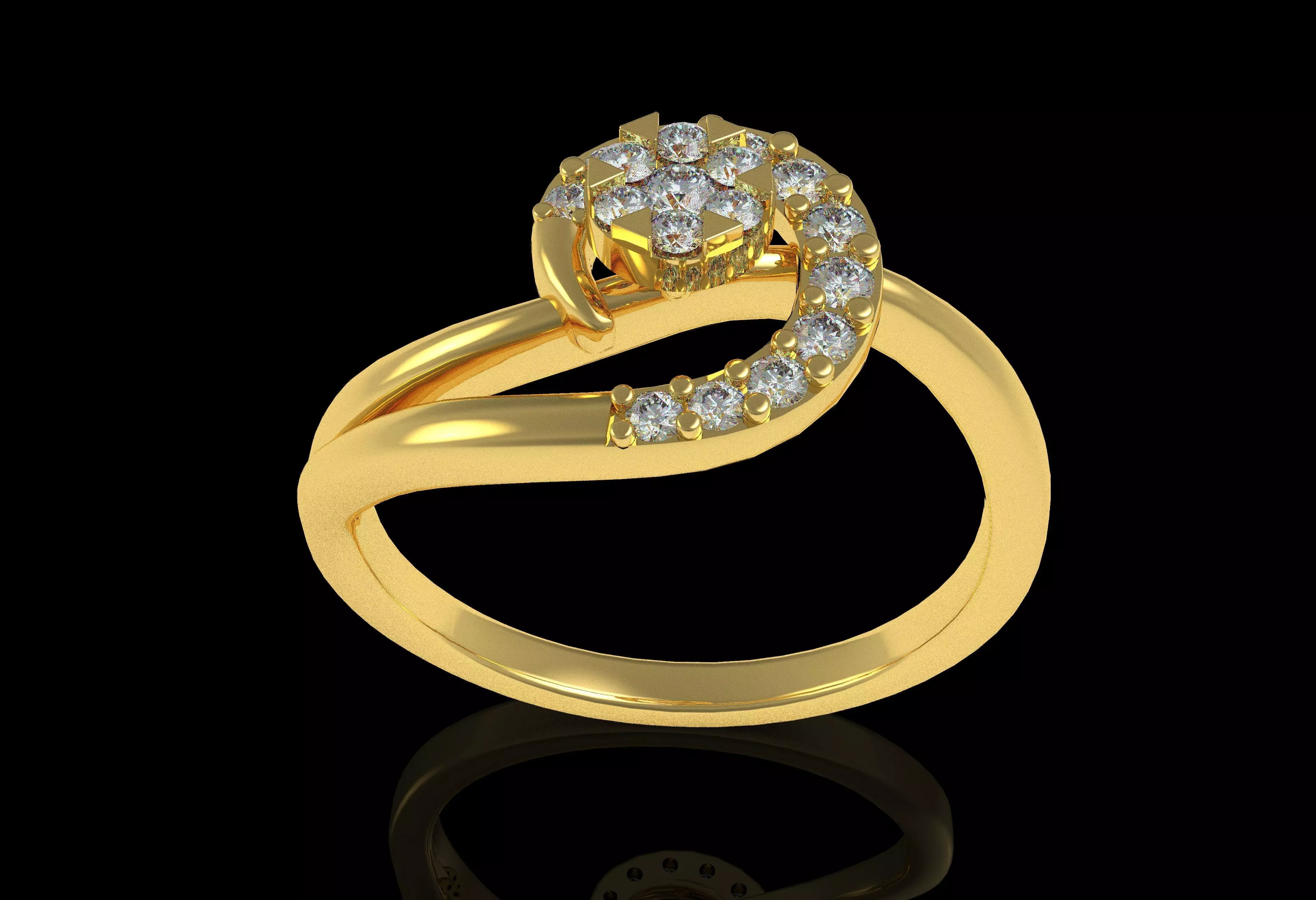 Ladies Ring 10 Free 3D print model