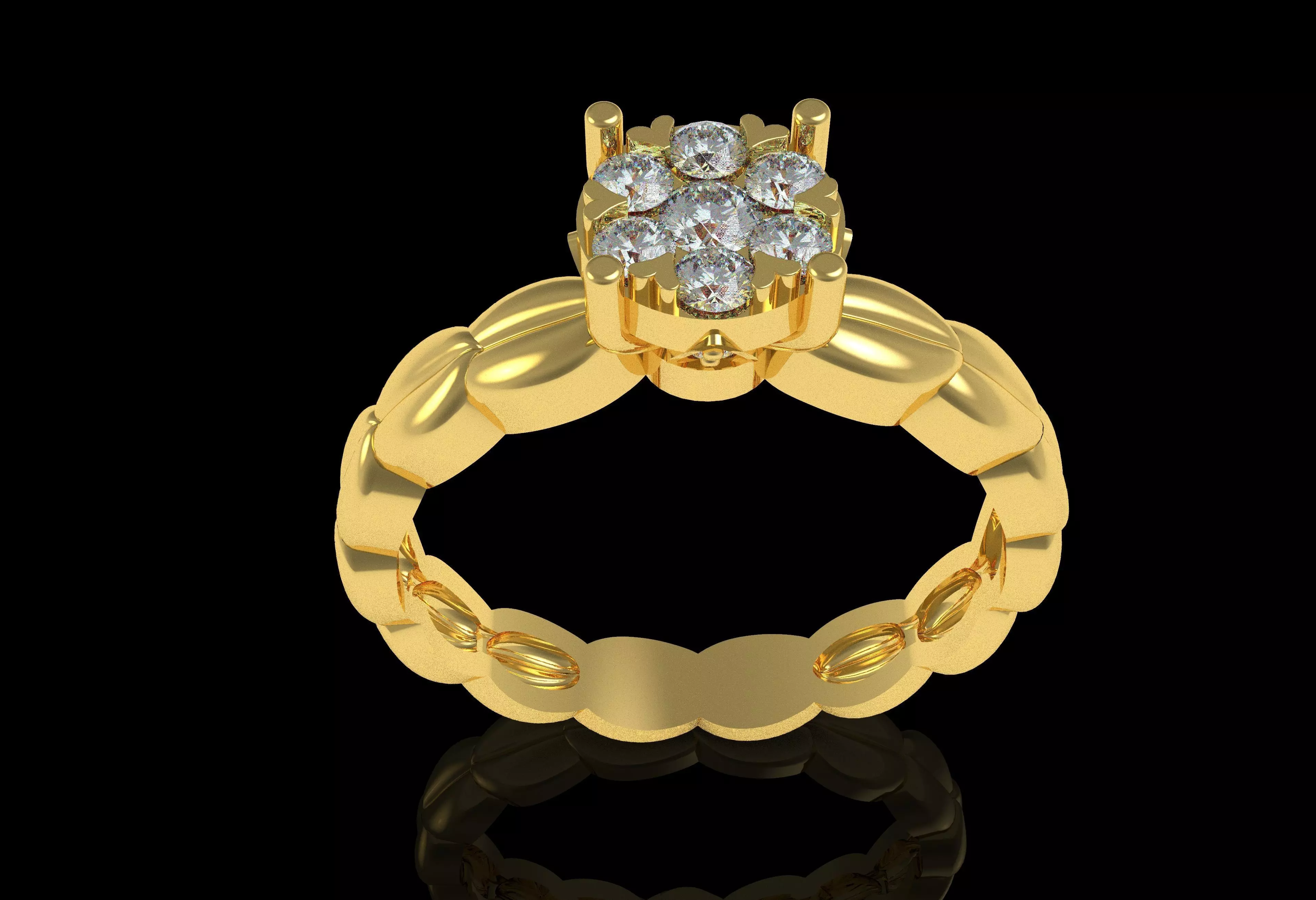 Ladies Ring 11 Free 3D print model
