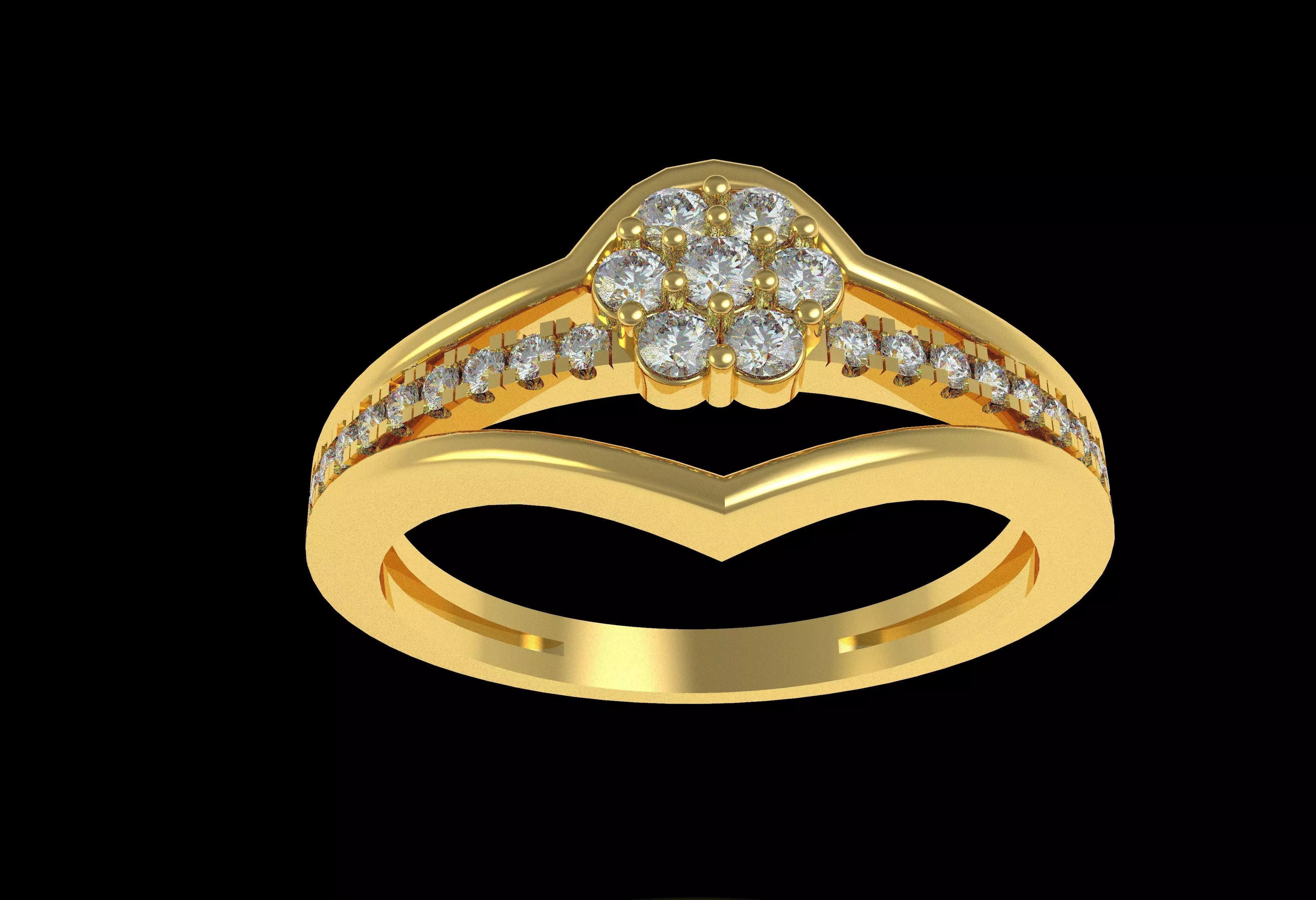 Ladies Ring 12 Free 3D print model