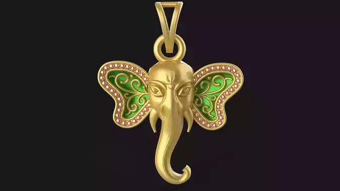 Ganpati Pendant - 0045
