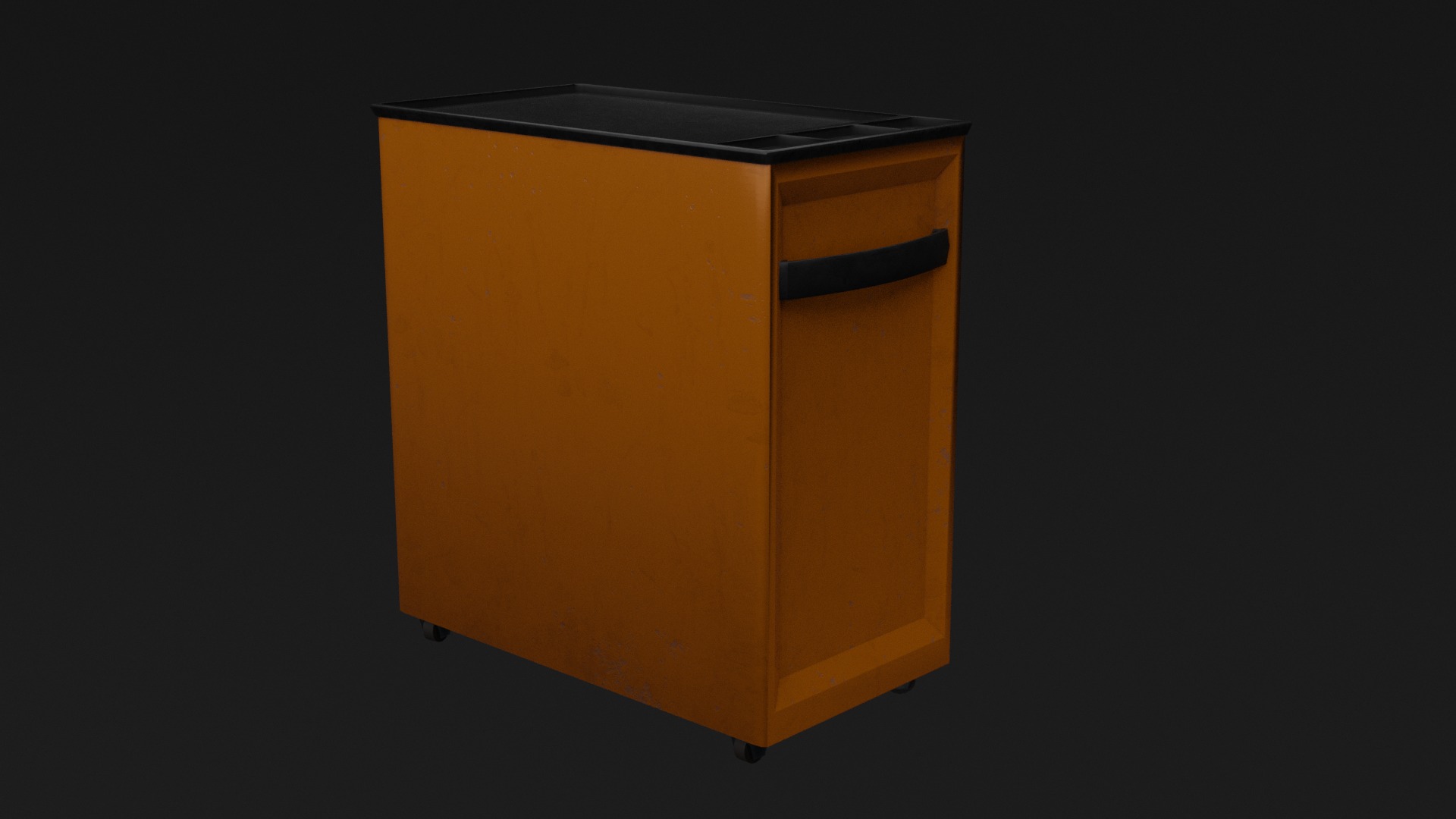 Tool cabinet Low-poly 3D model_8