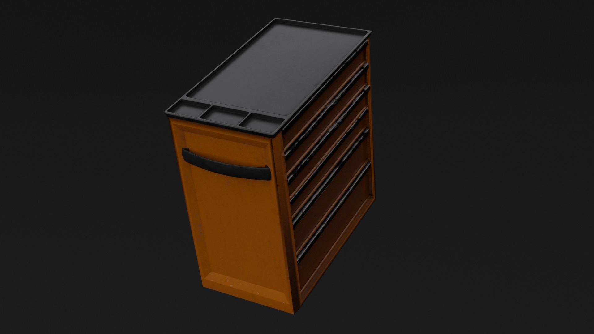 Tool cabinet Low-poly 3D model_2