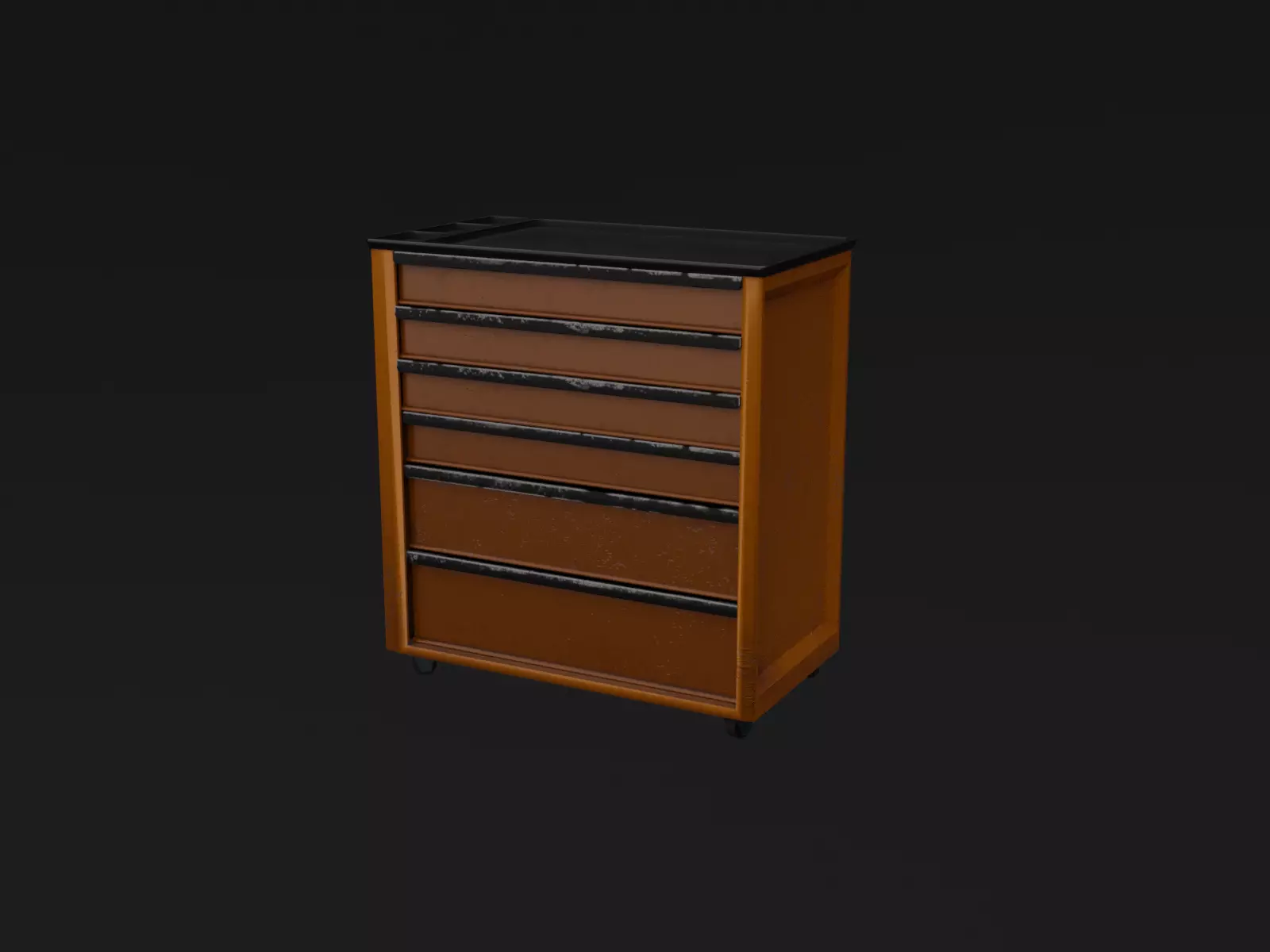 Tool cabinet Low-poly 3D model_0