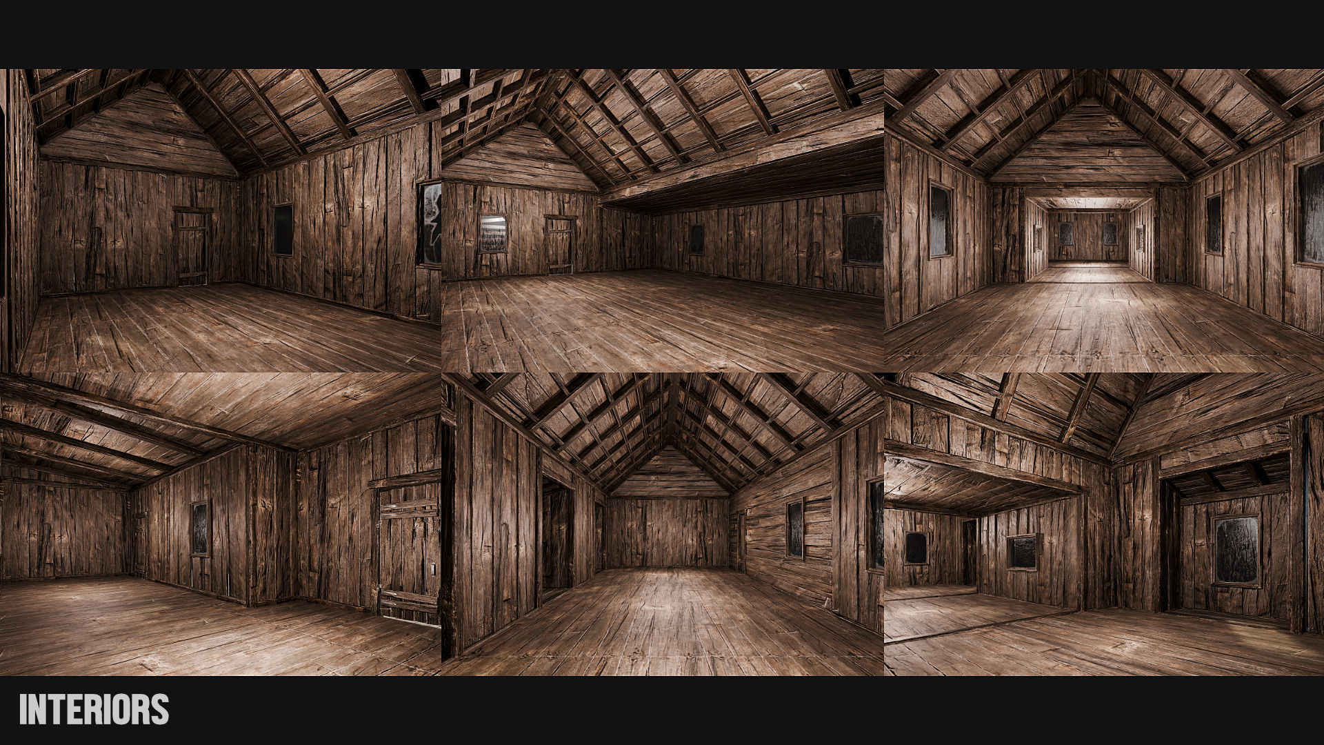 LAKE HOUSE 1 with INTERIORS 4K Low-poly 3D model_7