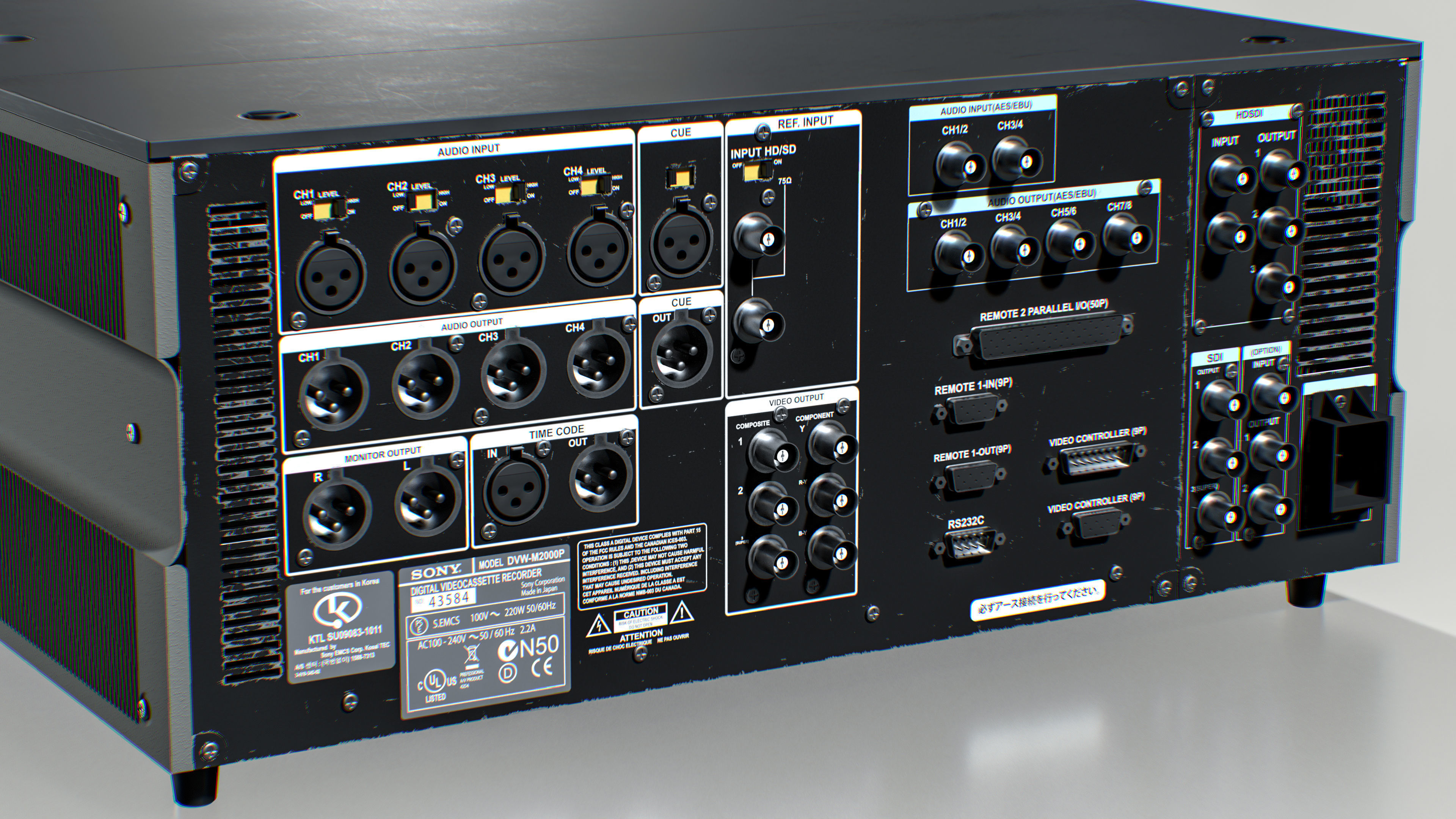 Sony HDW - D2000 3D model_2