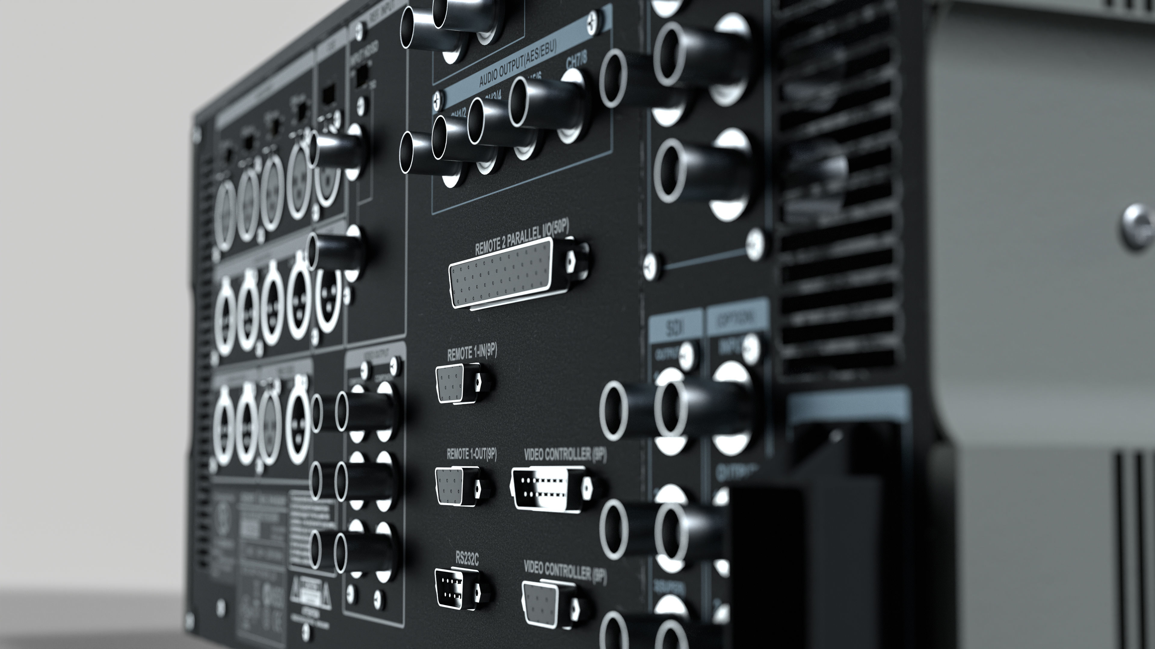 Sony HDW - D2000 3D model_3