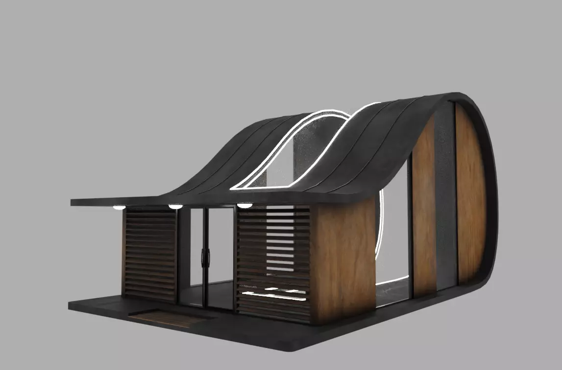 House A04 Low-poly 3D model_0