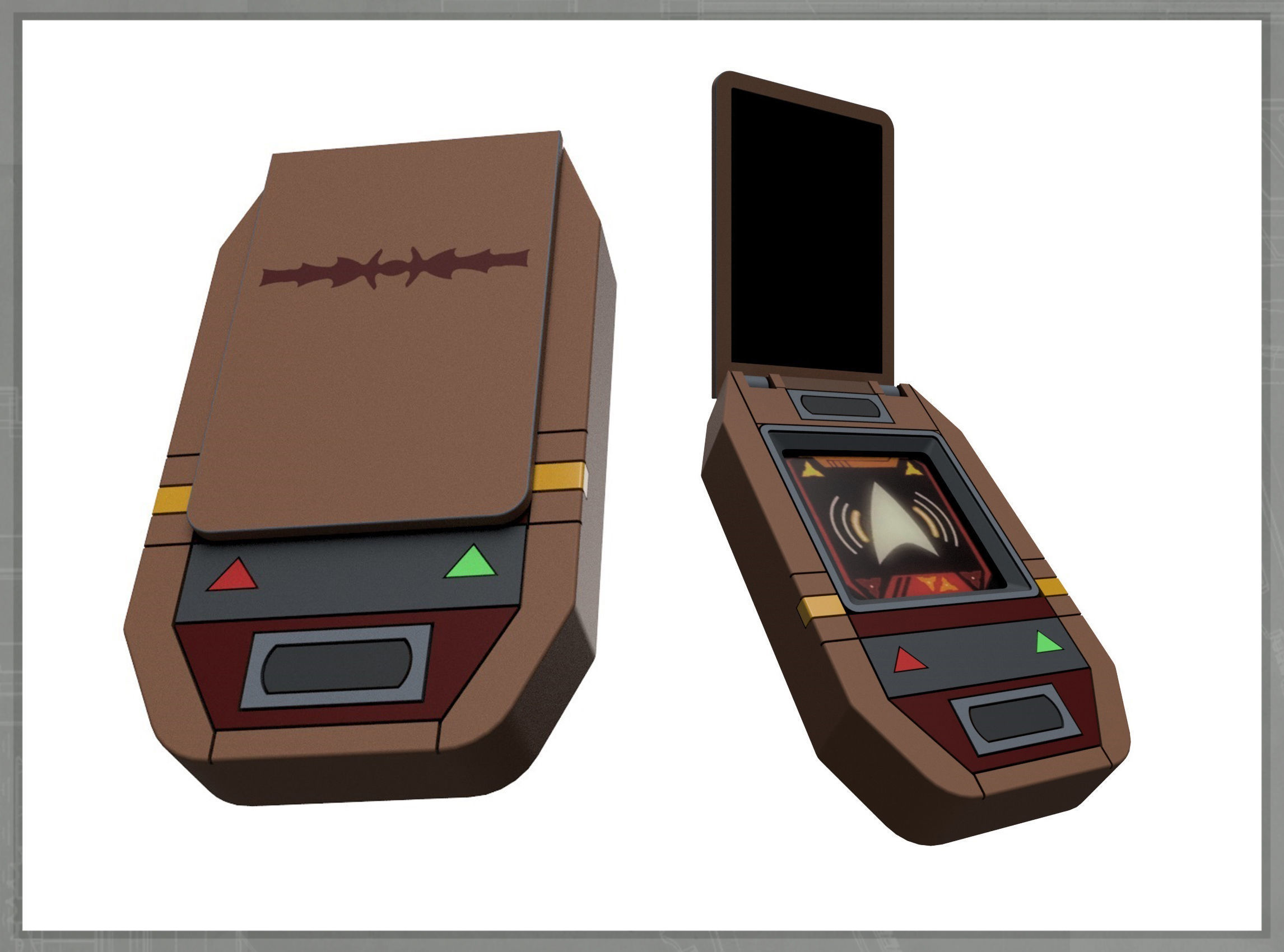 Klingon Communicator Lower Decks 3D print model_1