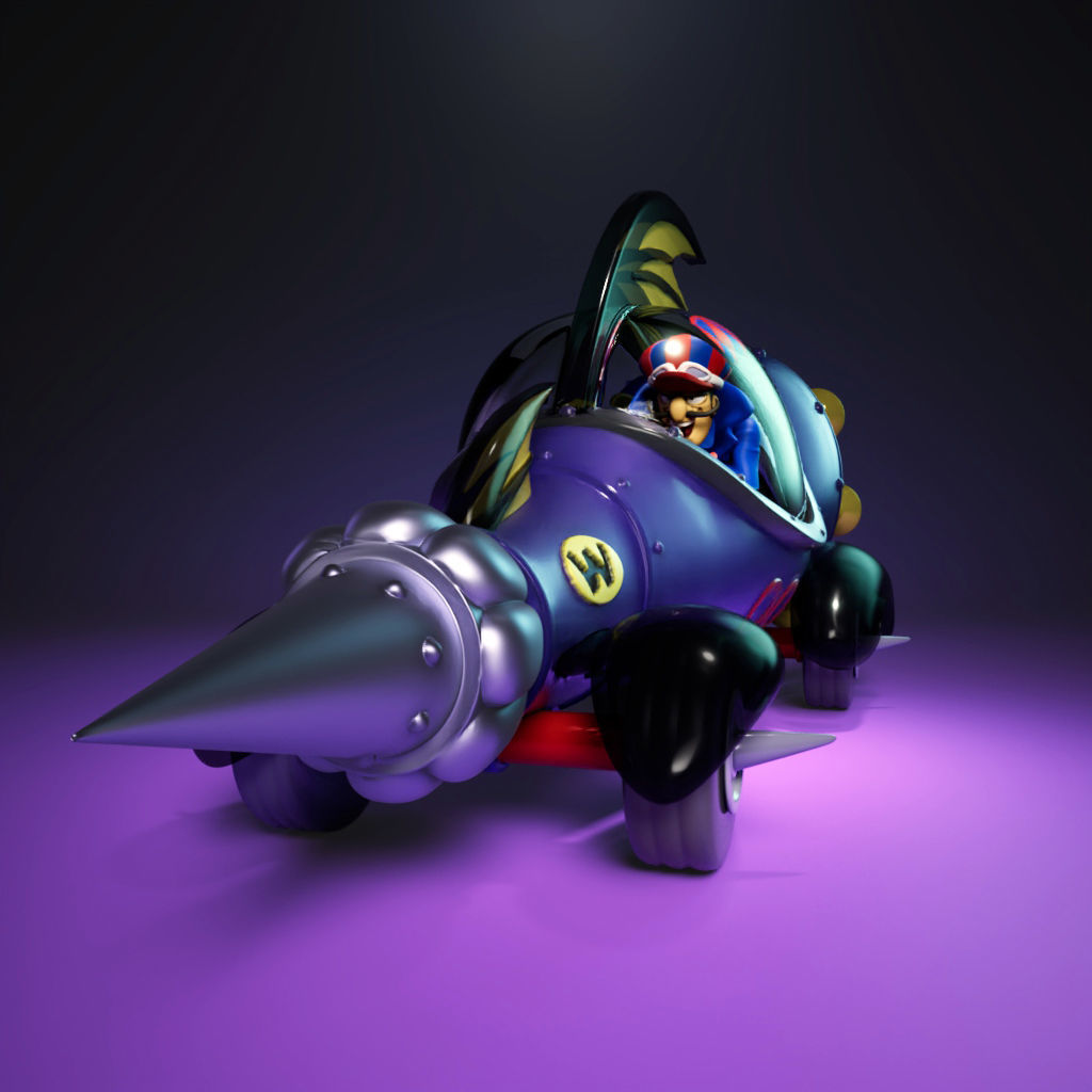 Dick Dastadly and Muttley - Mean Machine -00 - The Wack Races 3D print model_2