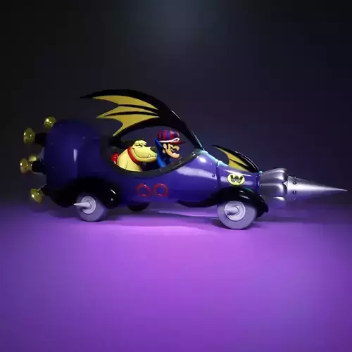 Dick Dastadly and Muttley - Mean Machine -00 - The Wack Races 3D print model