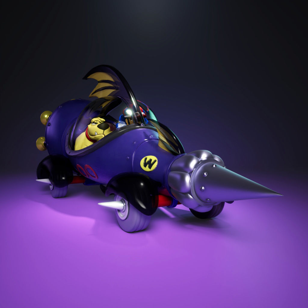 Dick Dastadly and Muttley - Mean Machine -00 - The Wack Races 3D print model_3