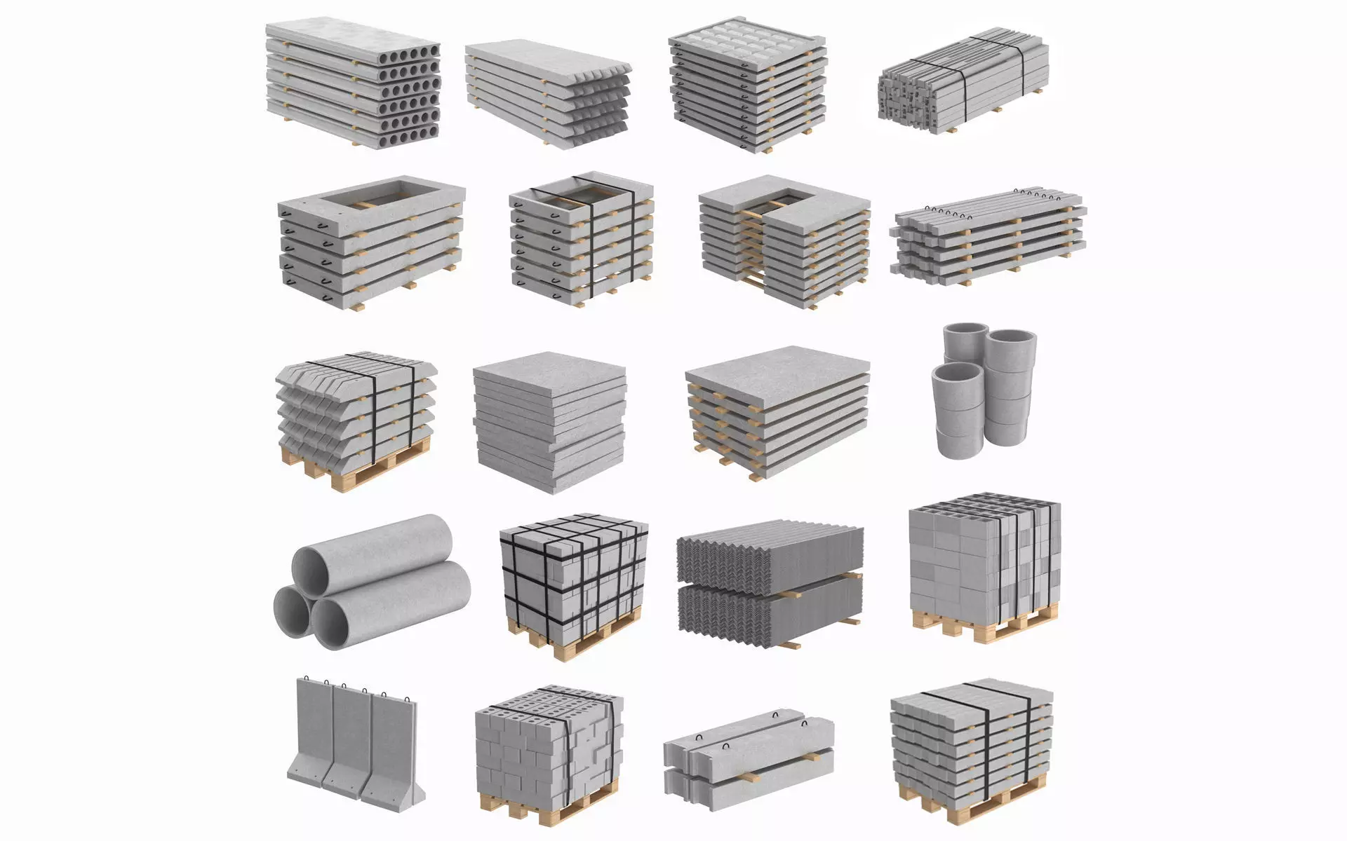 20 Concrete Construction Materials Collection _0