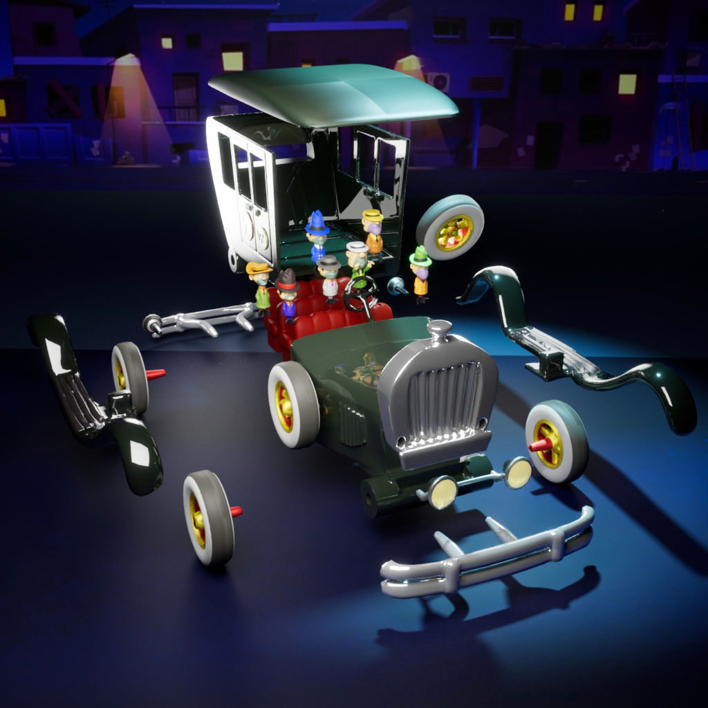 Bulletproof Bomb - Ant Hill Mob - The Wacky Races 3D print model_3