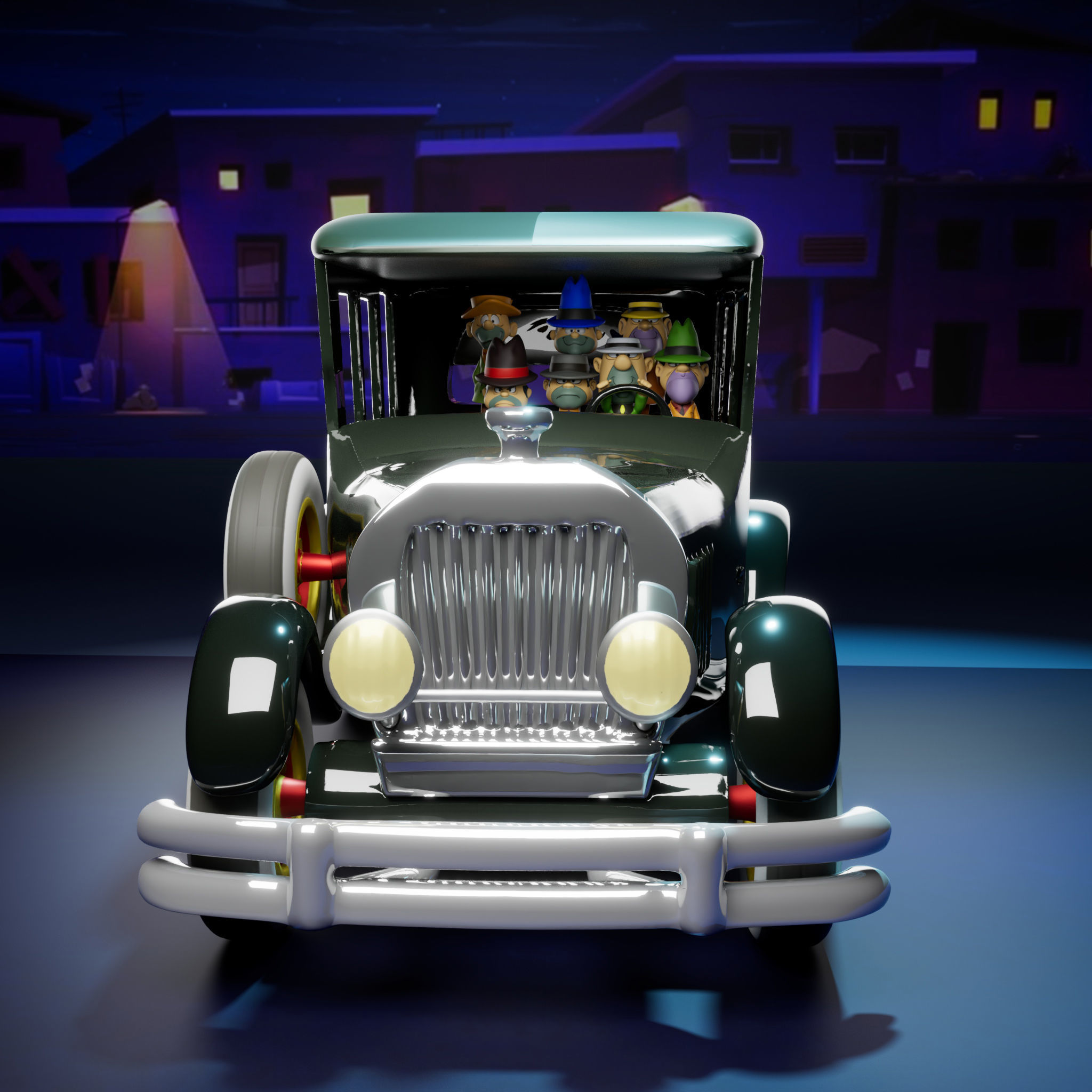 Bulletproof Bomb - Ant Hill Mob - The Wacky Races 3D print model_2