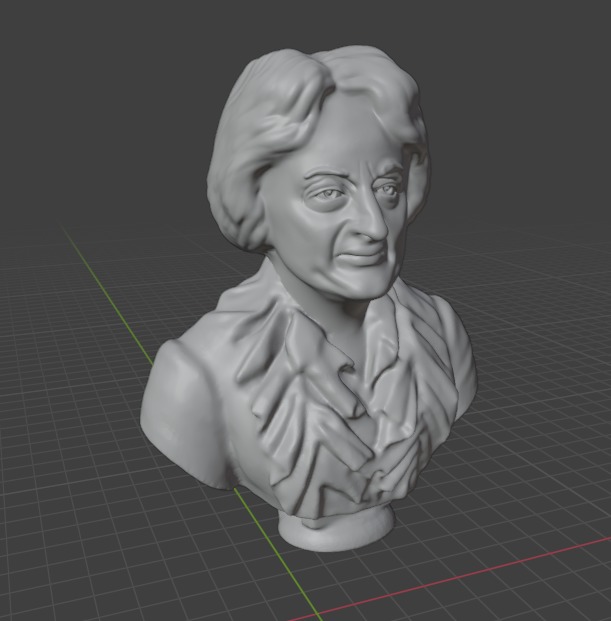 Betty Friedan 3D print model_15