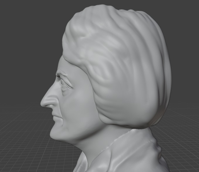 Betty Friedan 3D print model_8