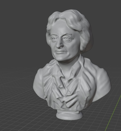 Betty Friedan 3D print model_11