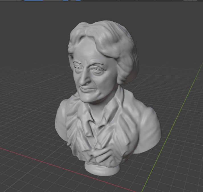 Betty Friedan 3D print model_3