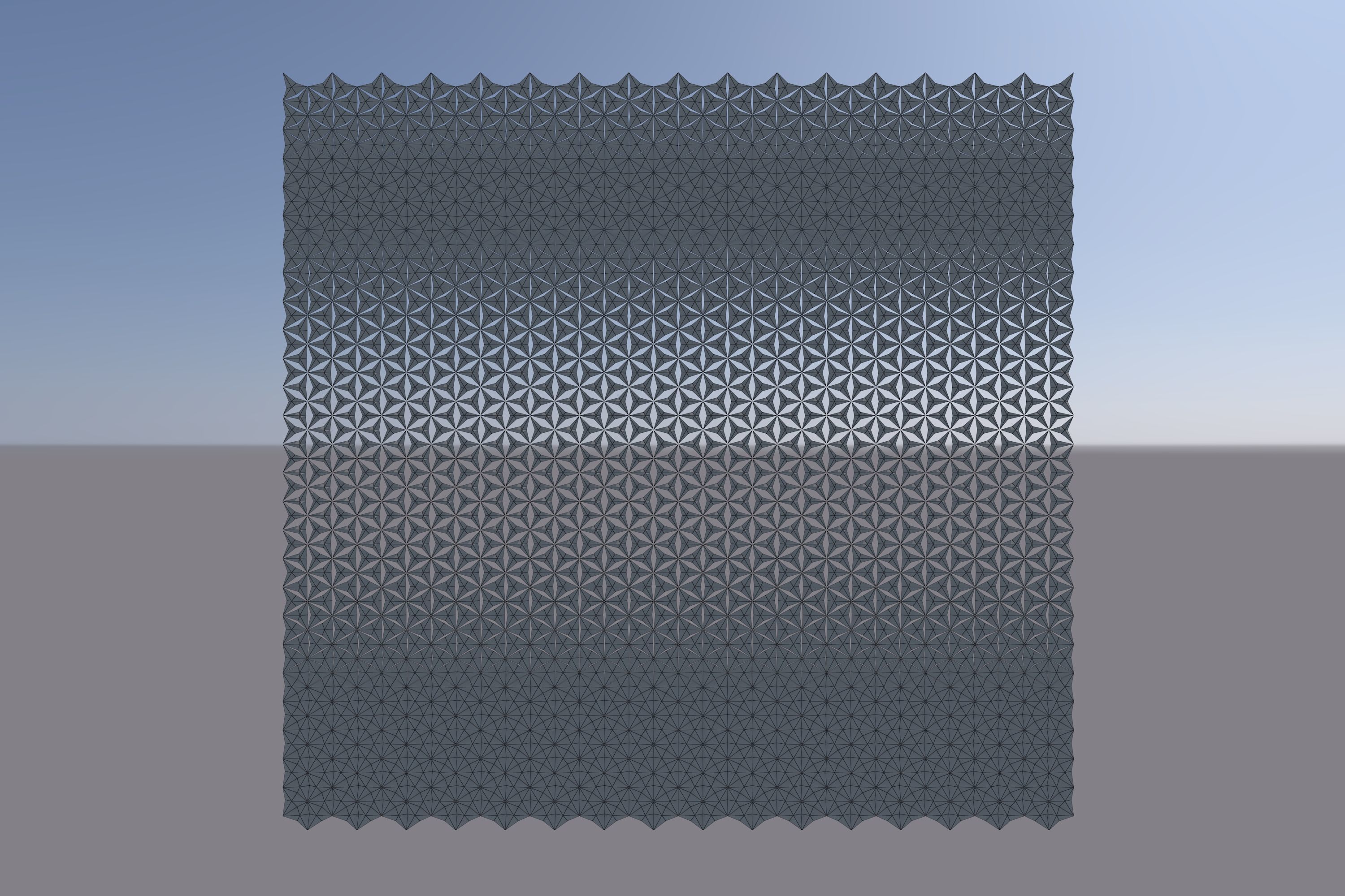 parametric sheets Low-poly 3D model_8