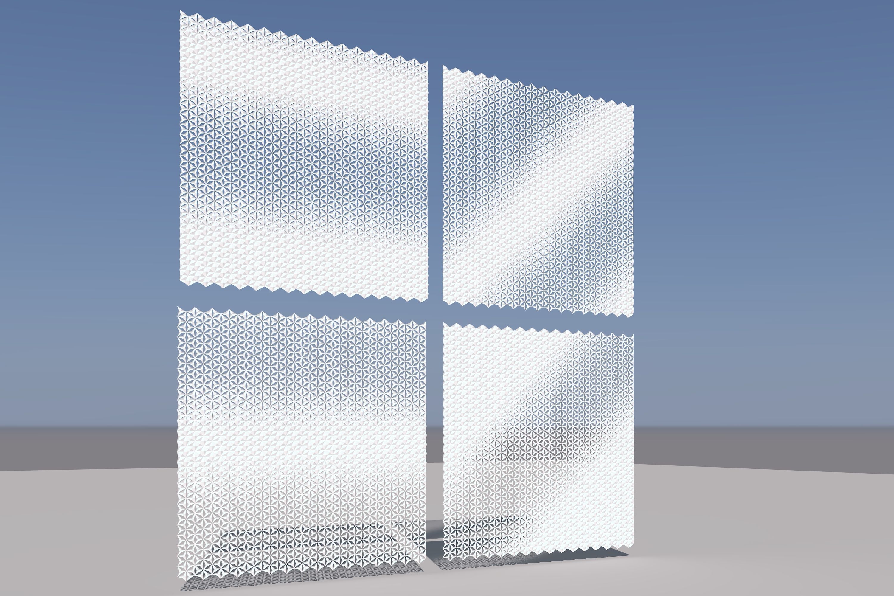 parametric sheets Low-poly 3D model_4
