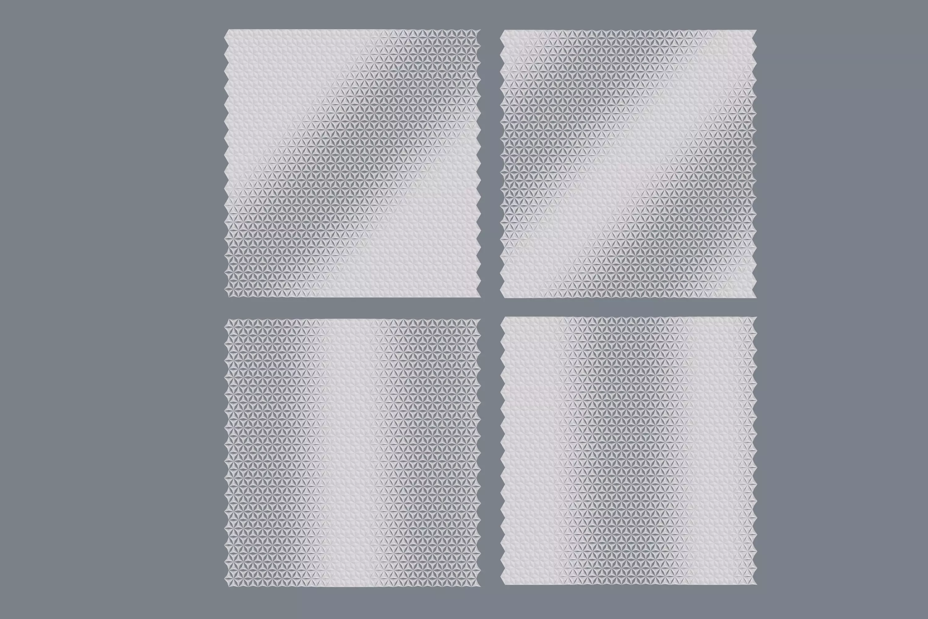parametric sheets Low-poly 3D model_0