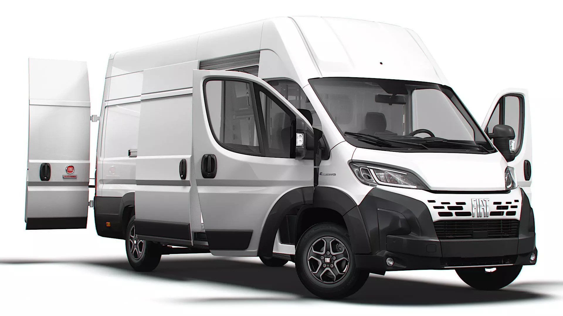 Fiat e Ducato Van L4H3 HQ Interior 2025 3D model