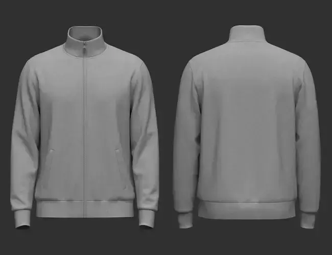 Full Zip Stand Collar Jacket