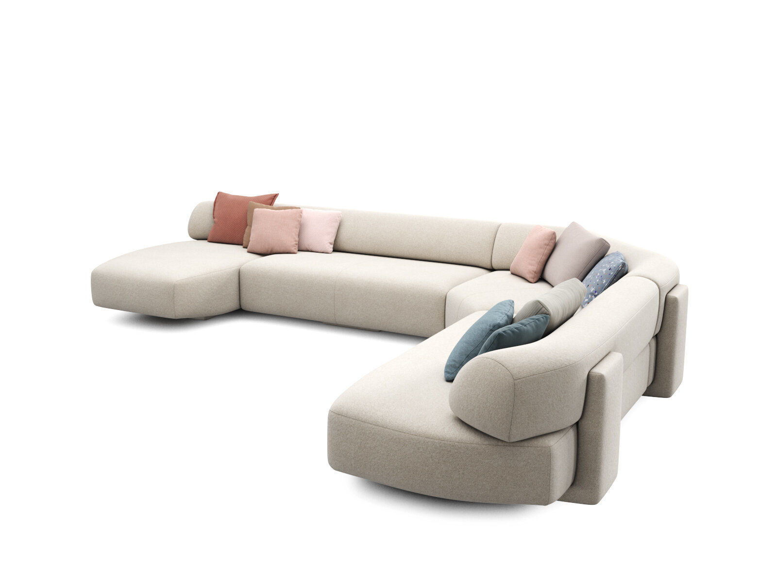 Gogan Corner Sofa Composition P3R 3D model_3