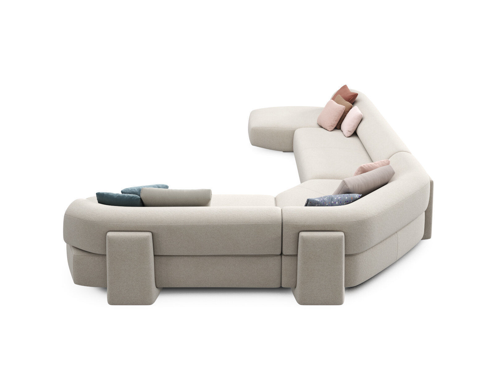 Gogan Corner Sofa Composition P3R 3D model_1