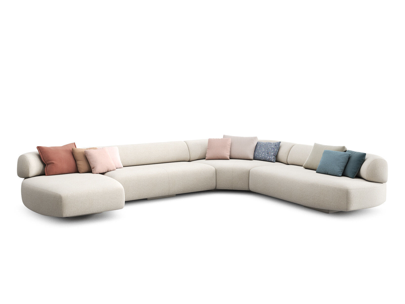Gogan Corner Sofa Composition P3R 3D model_2