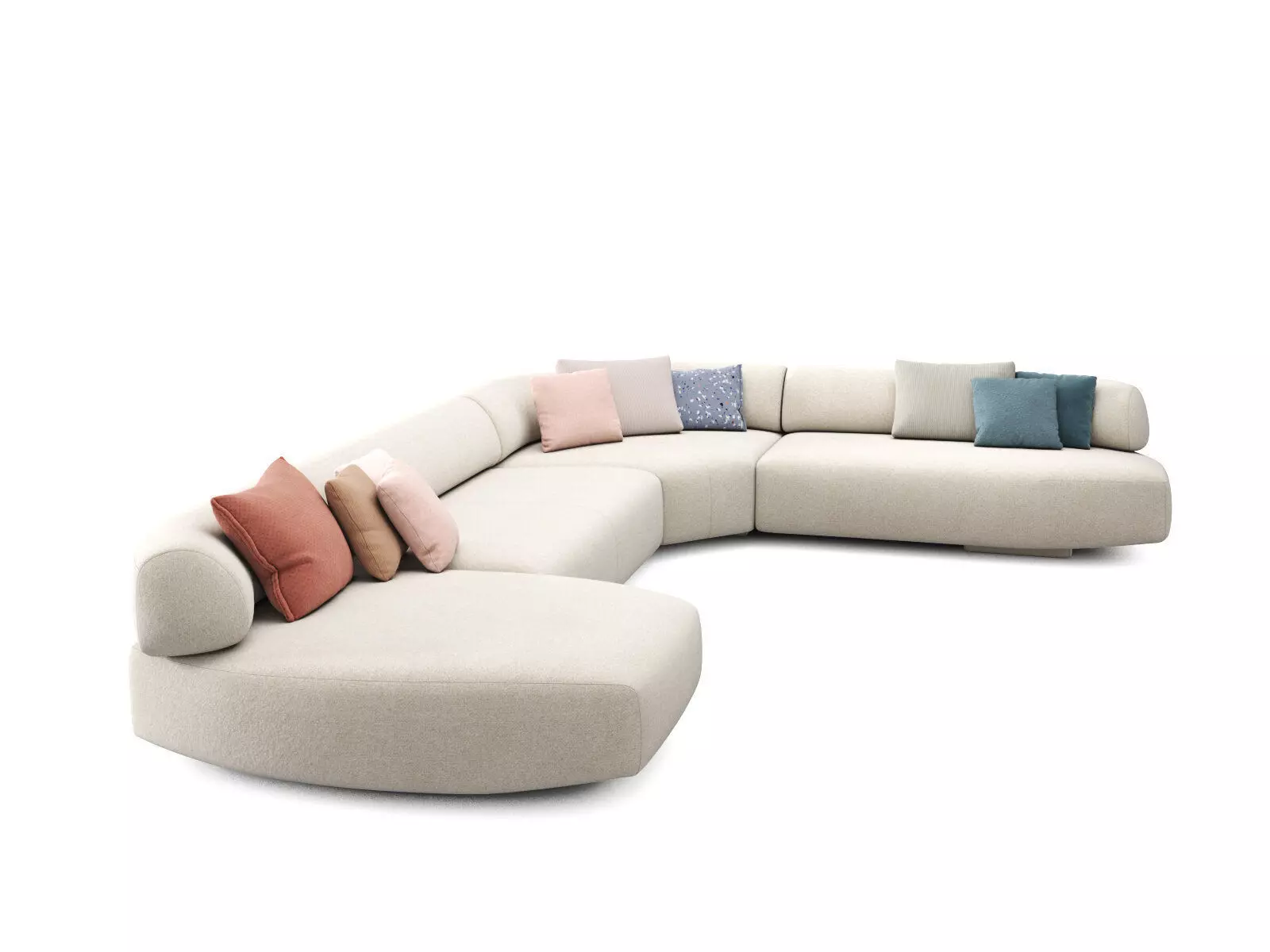 Gogan Corner Sofa Composition P3R 3D model_0