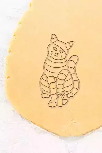 Mummy Cat Cookie Cutter - Biscuit Cutter