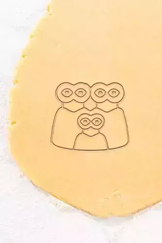 Alien Family Cookie Cutter - Biscuit Cutter