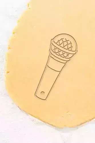 Microphone Cookie Cutter - Biscuit Cutter