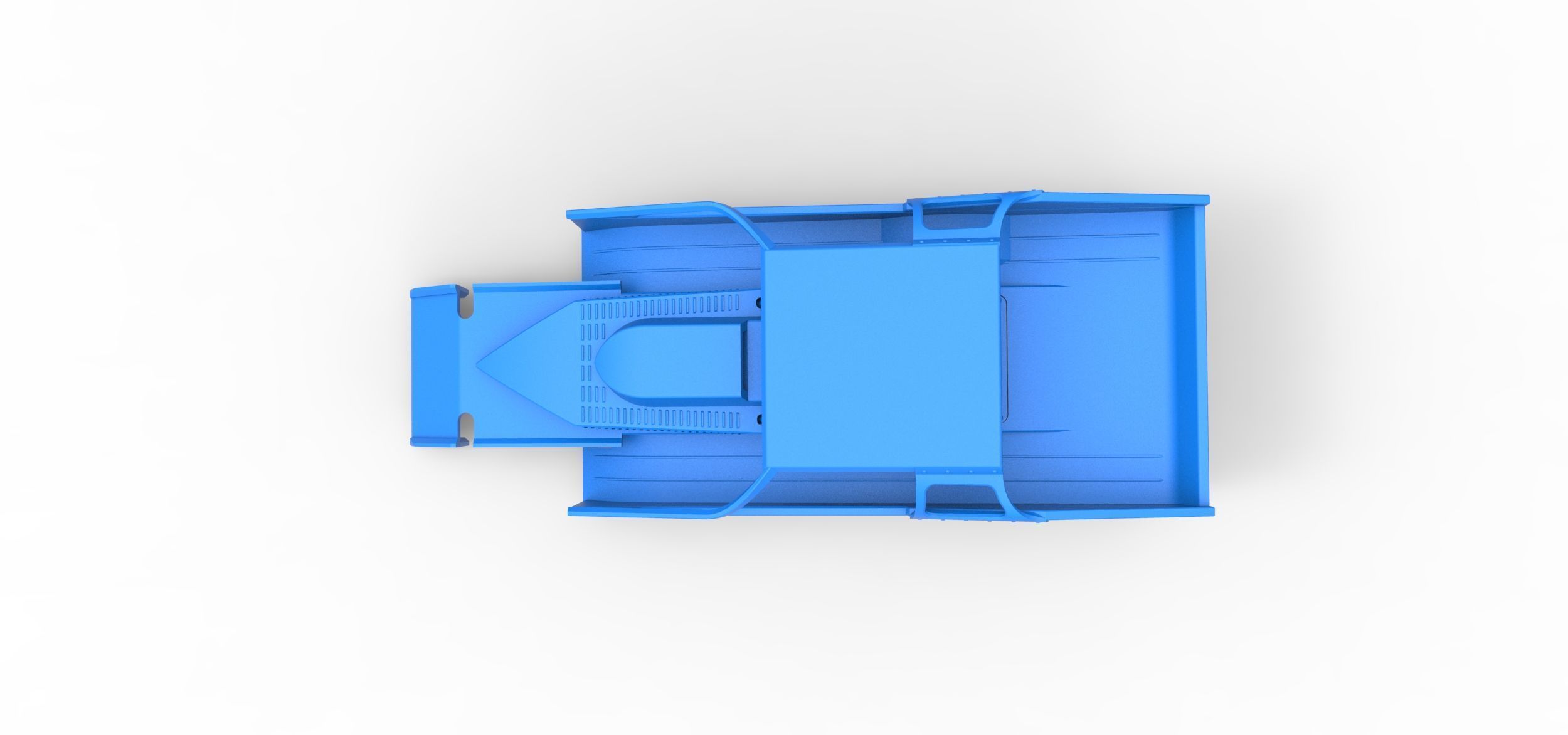 Shell of Northeast Dirt Modified stock car Scale 1 to 25 3D print model_8