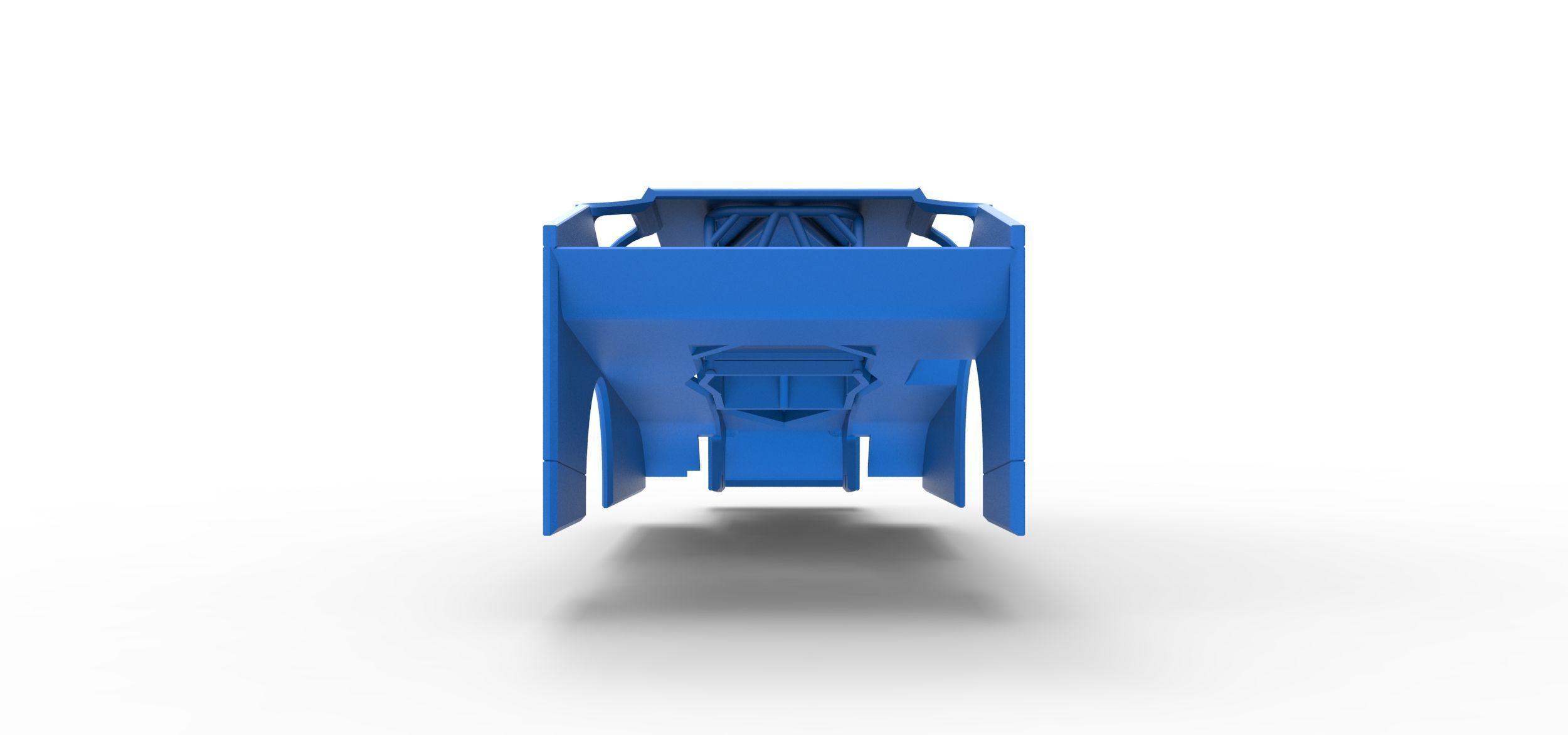 Shell of Northeast Dirt Modified stock car Scale 1 to 25 3D print model_11