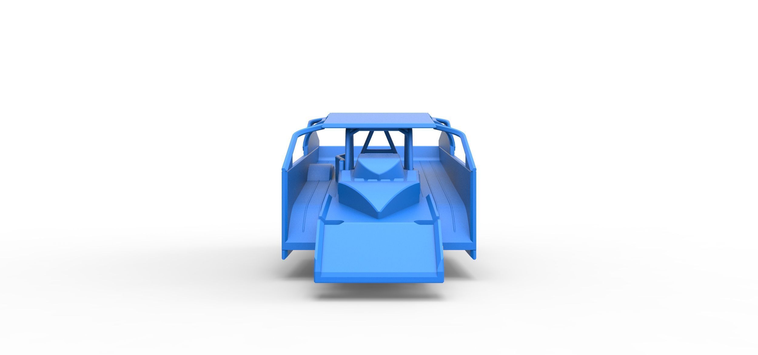 Shell of Northeast Dirt Modified stock car Scale 1 to 25 3D print model_4