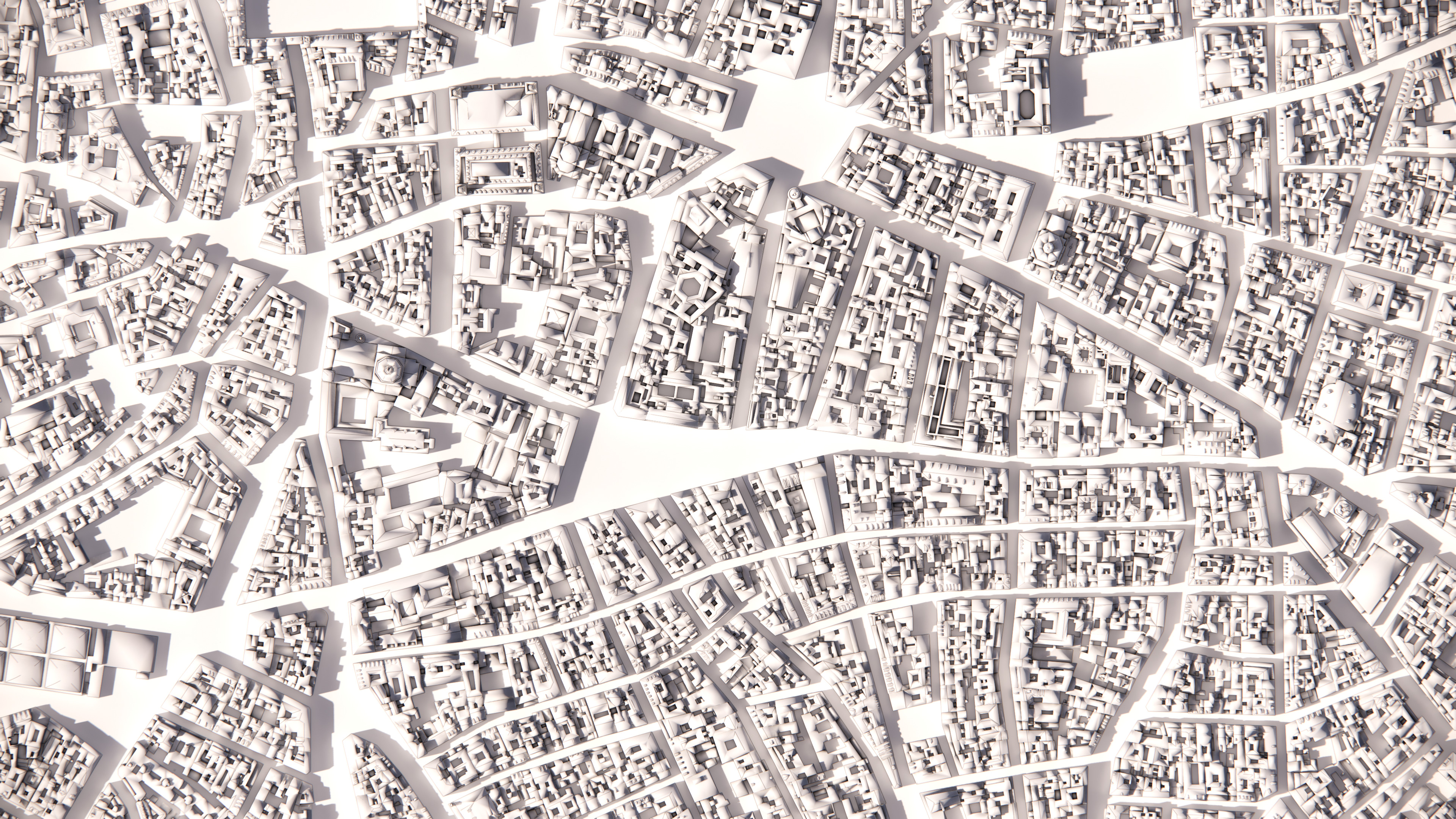 Madrid Centro - Detailed 3D City Model - LOD2 3D Printing Ready 3D model_2