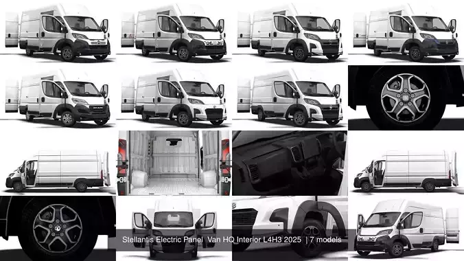 Stellantis Electric Panel  Van HQ Interior L4H3 2025 
