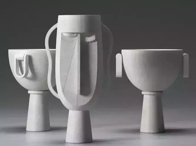 Ceramic Vases Set 4