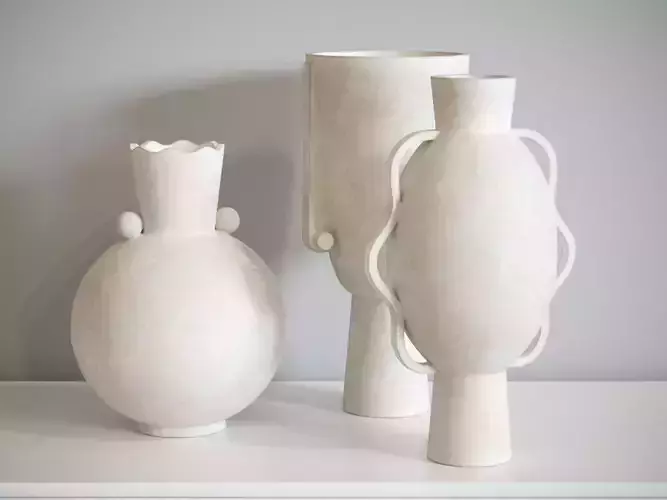 Ceramic Vases Set 6