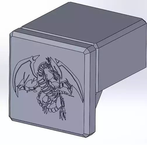 Modello di stampa 3D DECK BOX BLUE EYES DRAGON YUGIOH 3D print model