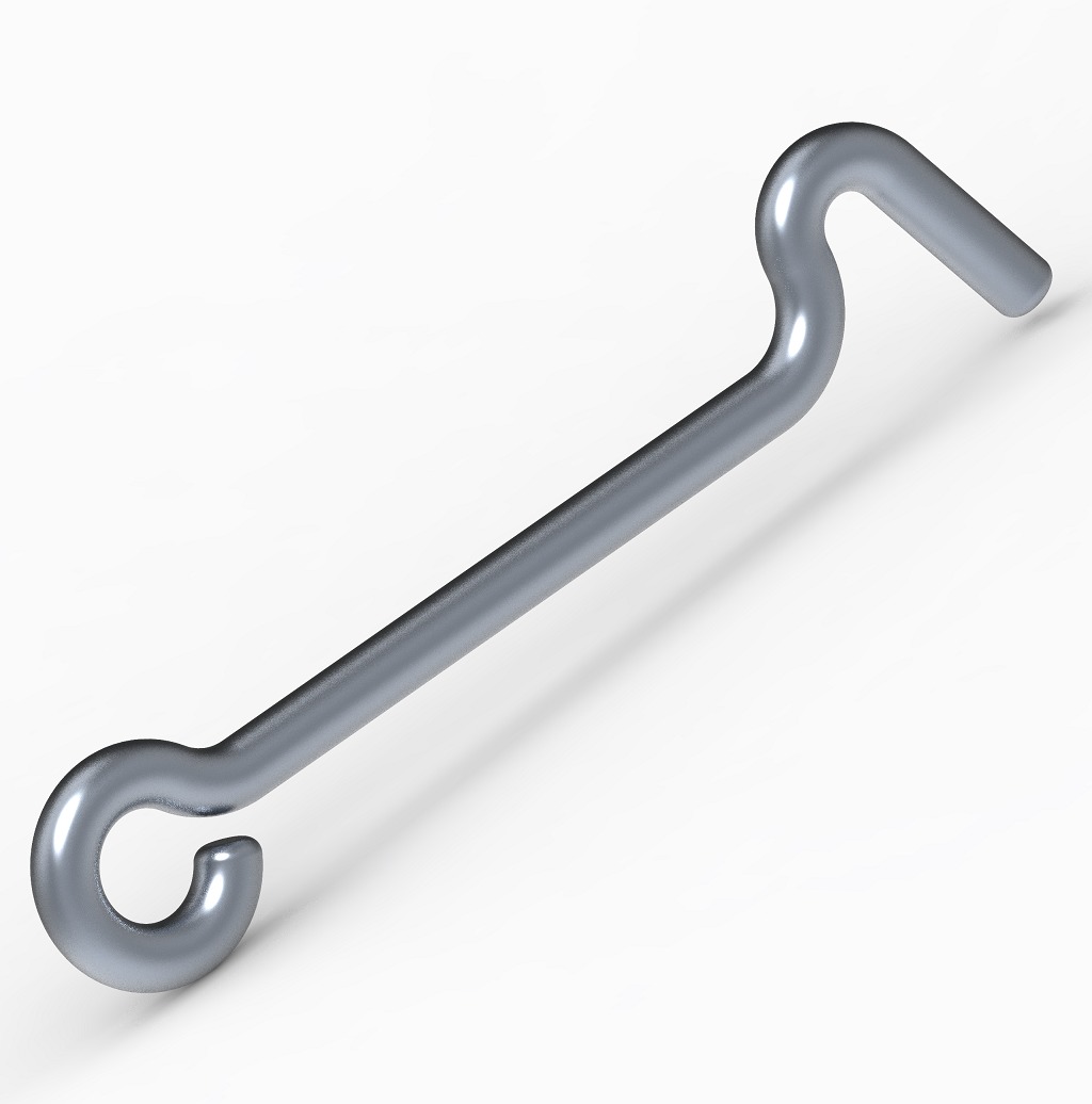 Window Hook Latch 3D print model_2