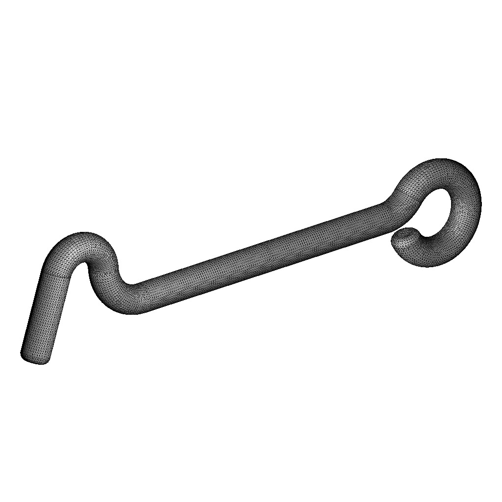 Window Hook Latch 3D print model_3