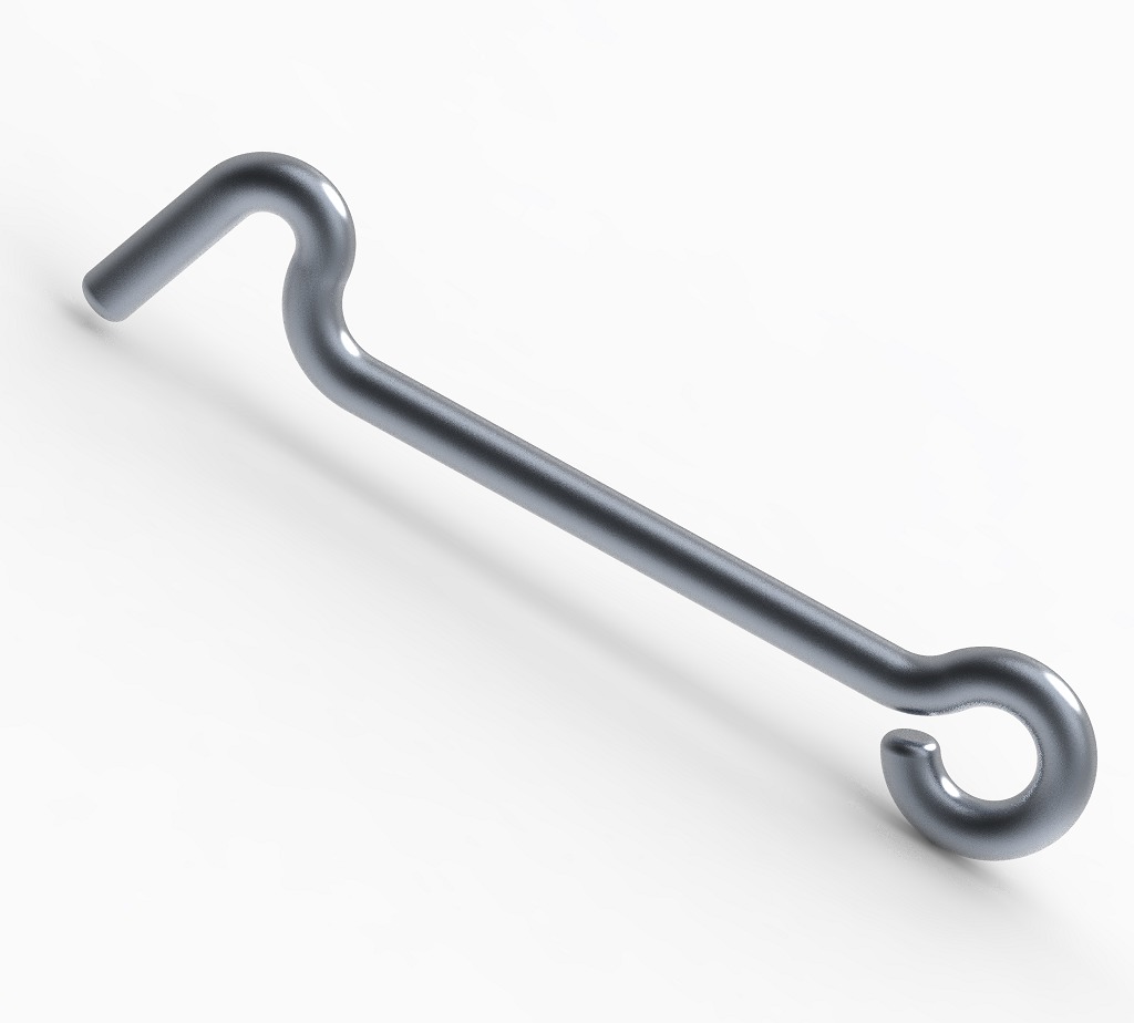 Window Hook Latch 3D print model_1