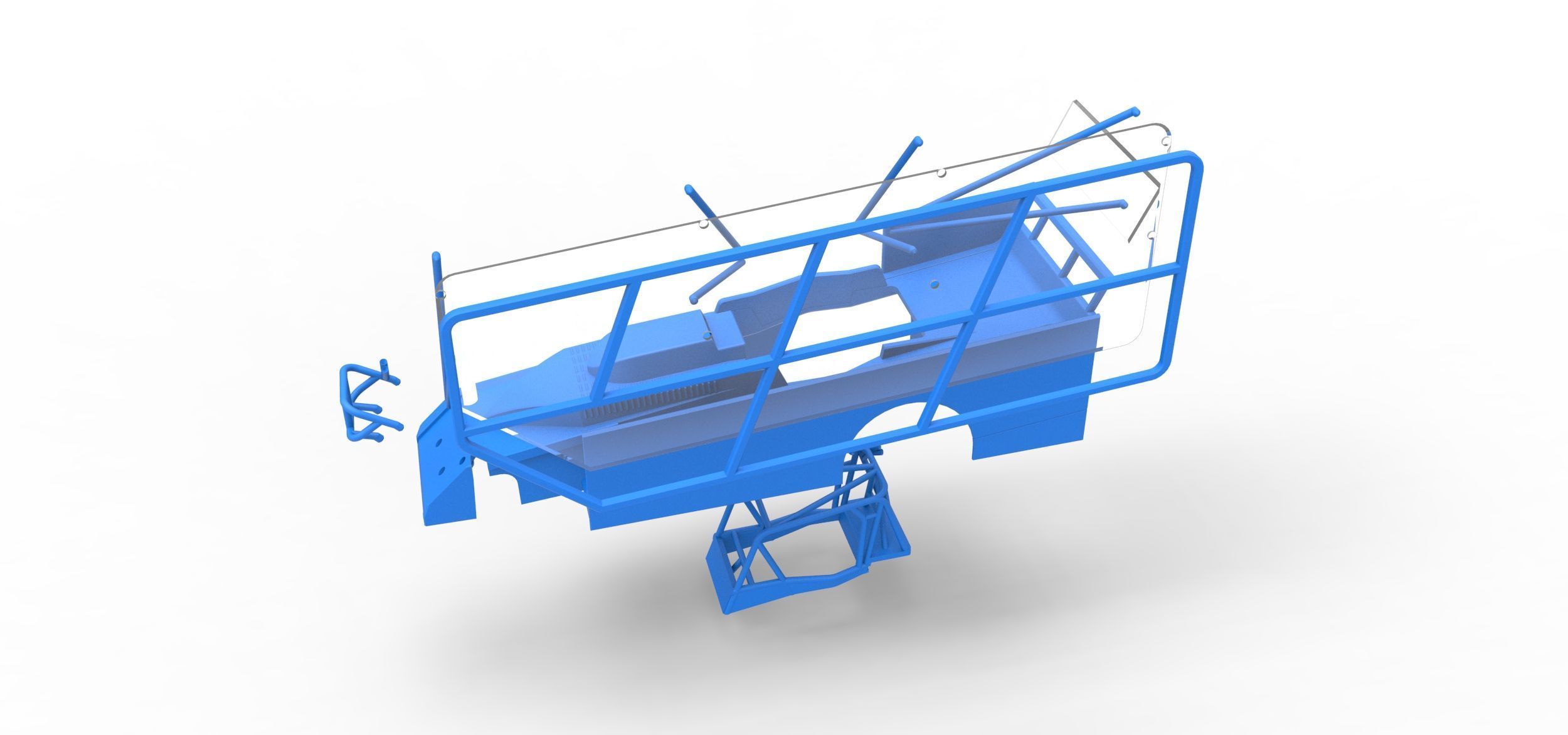 Shell of Northeast Dirt Modified with side wing Scale 1 to 25 3D print model_19