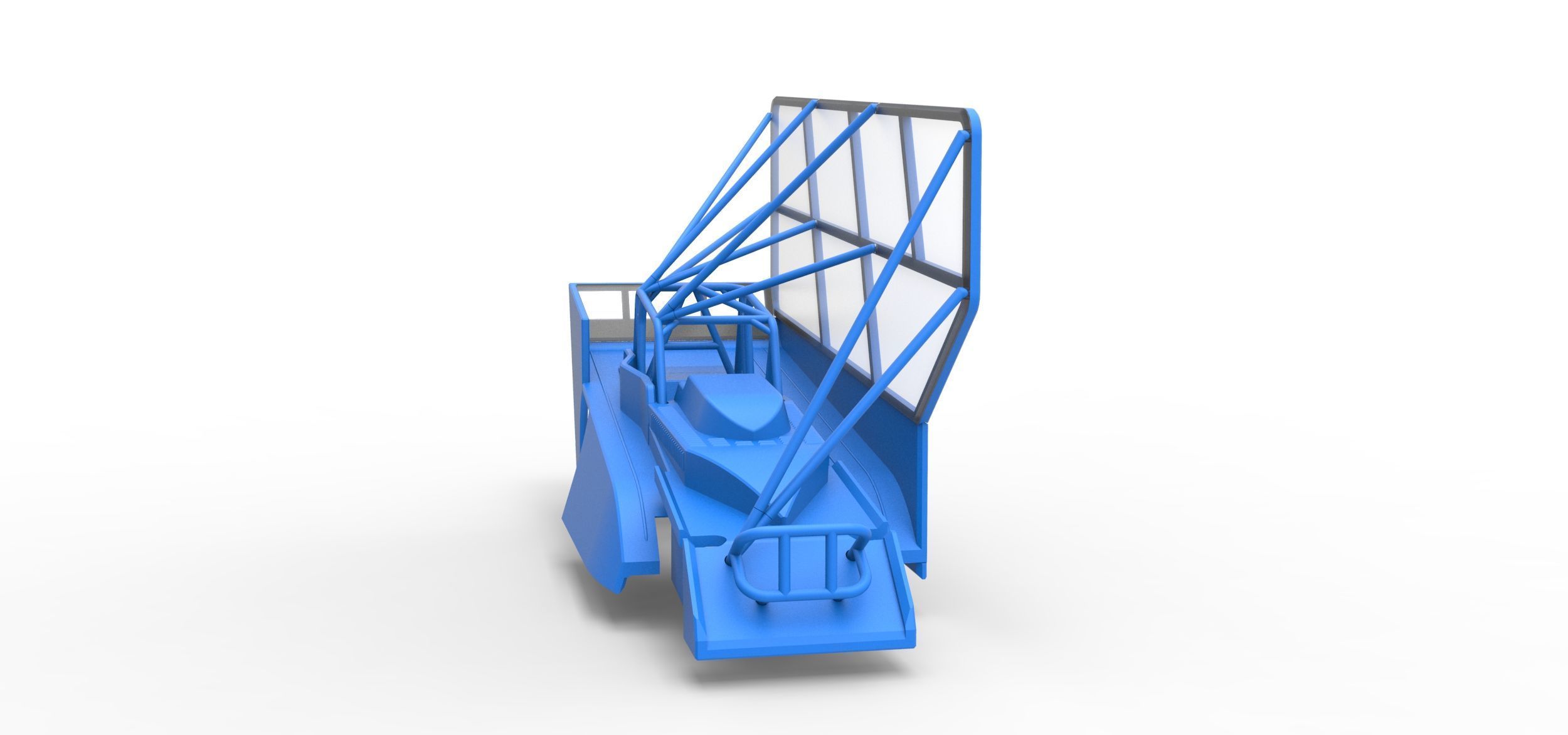 Shell of Northeast Dirt Modified with side wing Scale 1 to 25 3D print model_17